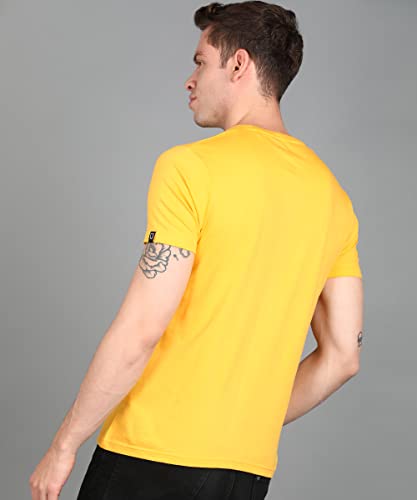 Image of Urbano Fashion Men's Graphic Printed Round Neck Half Sleeve Slim Fit Cotton T-Shirt