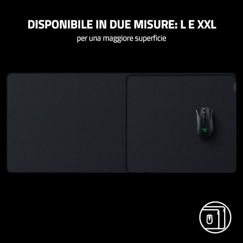 Strider L - Tappetino per mouse ibrido con fondo e parte superiore morbidi per una scorrimento fluido (ottimizzato per i sensori ottici del mouse, antiscivolo) Nero - Mouse gaming - Immagine 7