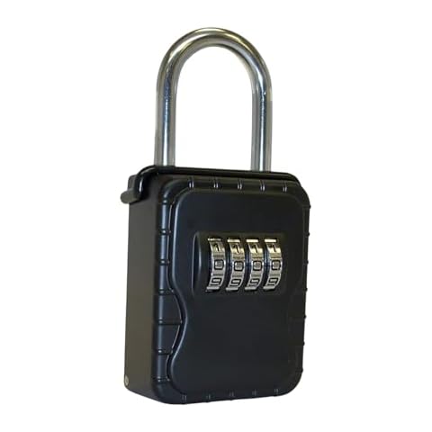 Key Lockbox Hide A Key Outdoor Hanging Lock Box Keysafe For Keys with Set Your Own 4 Digit Combination Code - Vault Locks 3200 (1) Cover