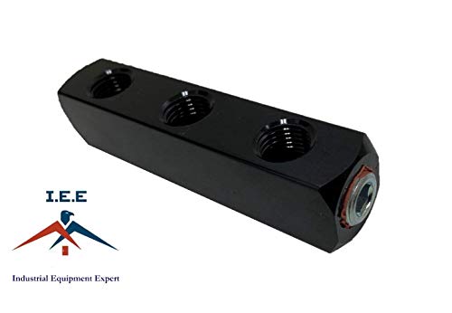 3 Way Air Hose Coupler Distribution Block Bar Line Splitter Manifold 1/4" Npt #TOP1