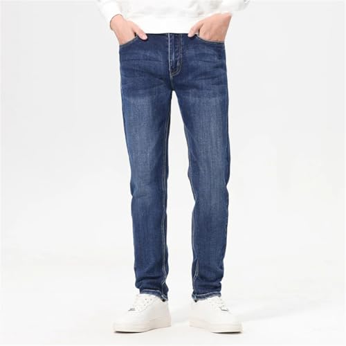 Men's Vintage Baggy Straight Jeans Fall Loose Fit Denim Trousers Korean Streetwear Style4