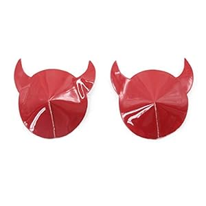 Wiftms Nippelklemmen tepelpasta sm sex leer rode hoorns tepelsieraden schaamlippen borst tepelstickers kleding accessoires voor dames heren flikkert erotiek SM seksspeelgoed