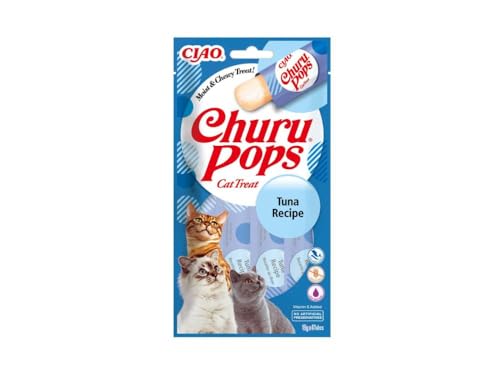 Produktbild von INABA Churu Pops Thunfisch Katzenleckerlis - 4 x 15 g