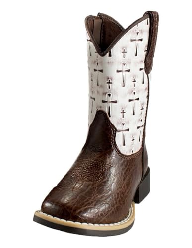 Twister Western Boots Girls Colton Cross Zip White 443009905