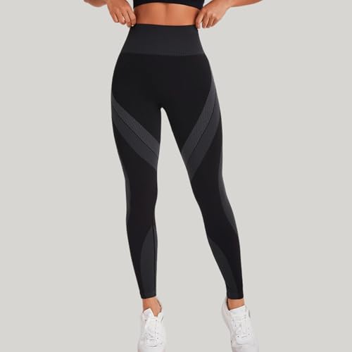Legging rayé noir galbant pour sculpter les formes sans serrer