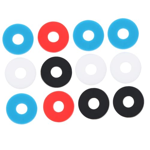 Kisangel Guitar Strap Locks 12pcs Bass Strap Buckle Set Silicone Pad Easy Install Musical Instrument Accessory Random