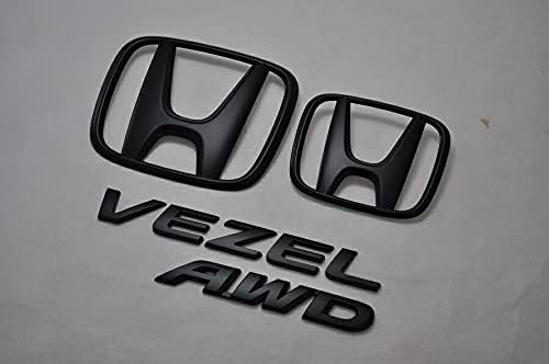 ｒｕ２ ヴェゼル 前期 ピアノブラックエンブレム ４点ｓｅｔ 純正 メッキ 艶消し 年末年始大決算 車 黒 セット カーパーツ 車パーツ 単品 高品質