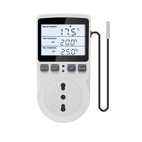 KETOTEK Digital Thermostat Steckdose mit Hintergrundbeleuchtung