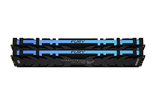 Image of Kingston FURY Renegade RGB 64GB (2x32GB) 3000MHz DDR4 CL16 Desktop Memory Kit of 2 KF430C16RBAK2 /64