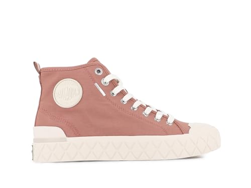 Image of Palladium Unisex Palla Ace Mid Organic Canvas Lace Up Sneaker