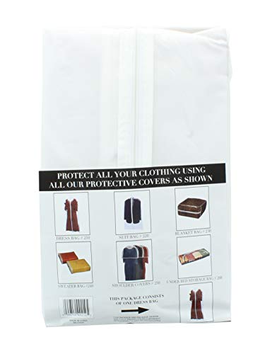 Lot of 2 Zippered Dress Bag Women 24" x 53" Garment Suit Travel Protector2