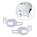 Aymzbd 2 Pieces Hockey Helmet Ear Guards Ear Guard Replacement Part Easy Installation Hockey Accessories for Hockey Match Beginners, White