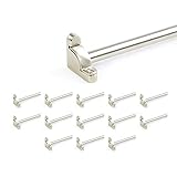Renovators Supply - Stair Rods for Carpet Runners - Brushed Satin Nickel Over Brass Stair Runner...