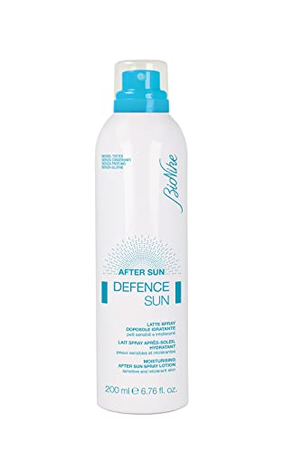 Bionike Defence Sun - Latte doposole spray dalla texture leggera e rinfrescante, allevia rapidamente la sensazione di calore e rossore, donando una pelle protetta e idratata fino a 24 ore, 200 ml