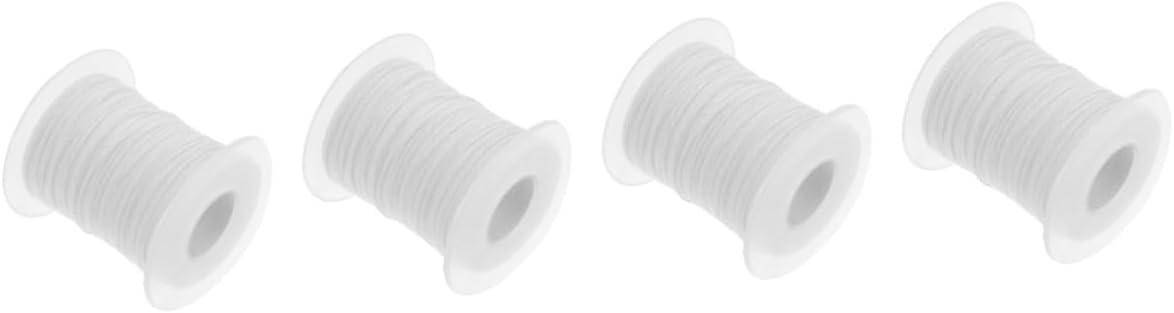4rolls Candle Wick Spool Feet Wicks for Candle Making for Pillars and Natural Material