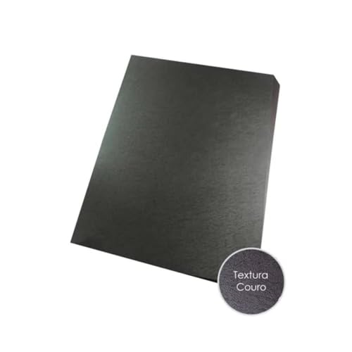 Kit Encadernação 200 Capas A4 + 200 Espirais Pretos 7, 9mm