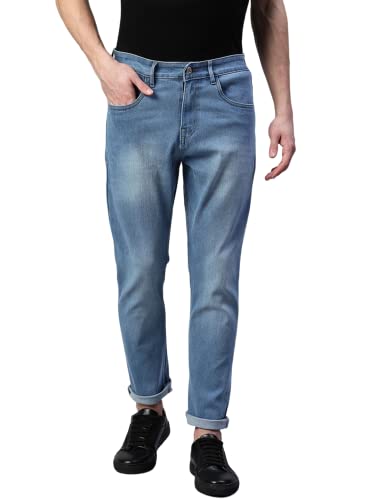 Image of Hubberholme Men's Stretchable Slim Fit Jeans - Casual Cotton Jeans for Men
