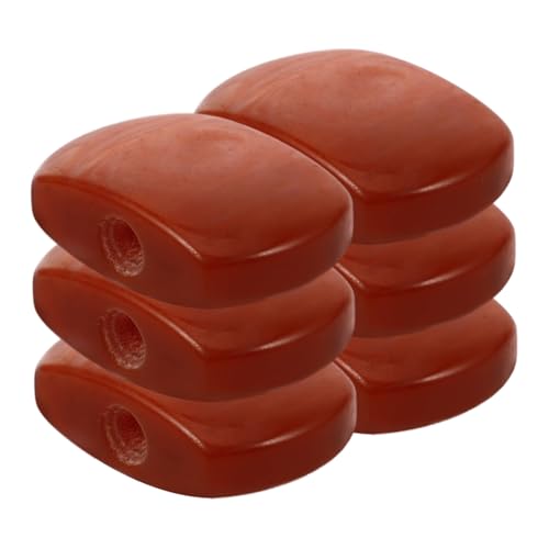 OFFSCH Guitar Tuning Peg Tuner Machine Heads Easy Install 6pcs Resin Red Guitar Tuning Pegs Knobs Handle
