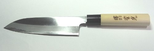 Amazon | 重光作 三徳包丁180cm 両刃 日本製堺刀司 | 重光 | 三徳包丁