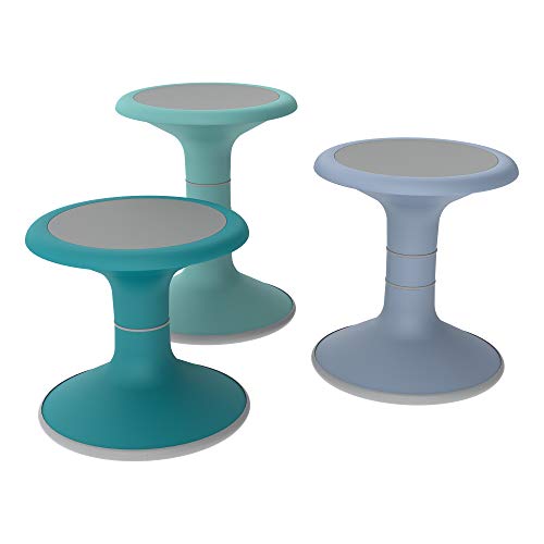 Image of Sprogs Kids Active Motion Stool - Flexible Seating for School Classroom, Office or Home - 14 inch Seat Height - Powder Blue (SPG-NUS350-PB-SO)