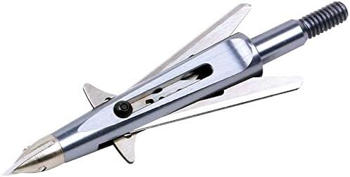 Miniatura 5 de New Archery Products Killzone 2 Blade - Puntas de flecha mecánicas de despliegue trasero para caza con arco con diámetro de corte de 2" y diseño de