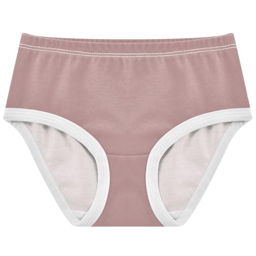 Joisal Aesthetic Girls Underwear Toddlers 2t Cotton Panties for Girl Rosy Brown Underpants Briefs