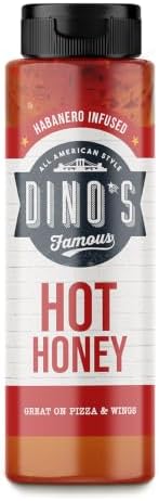 Dino's Famous All American Style Hot Honey Habanero Sauce, 350 g