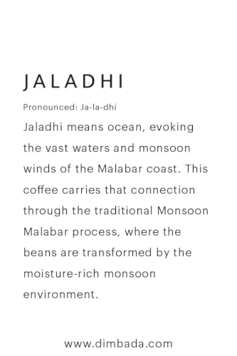 Image of DIMBADA | Jaladhi | Arabica | Monsoon Malabar | Plantation AA Grade | Medium Roast | Whole Bean | 250g