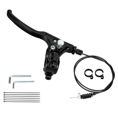 FVRITO Brake Handle Assembly with Locking Replacement for Rolling Knee Scooter,Brake Lever with 61'' Brake Cable for Drive DV8 Knee Rover Elenker Adults All Terrain Knee Walker Medical Parts (Left)