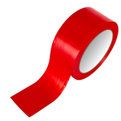 Image of GTSE 2 inch x 108 ft Red PVC Vinyl Floor Tape, 24 Rolls, Safety Marking Tape, 6 mil Thick, Suitable for Dance Floors, Gyms, Warehouses, Sports Facilities