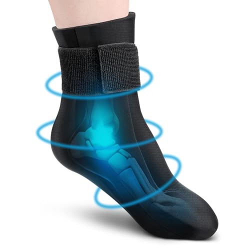 JITAHARAY Reusable Gel Cold Therapy Sock for Hot & Cold Therapy, Ankle Foot Ice Pack Wrap for Injuries, Instant Pain Relief for Achilles Tendonitis,...