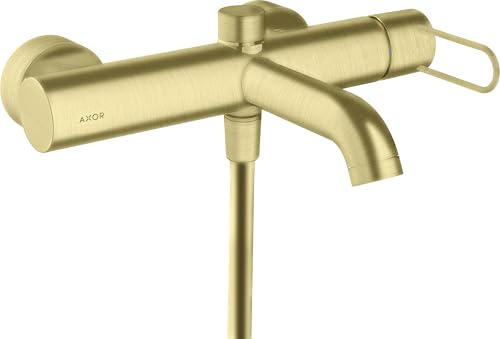 hansgrohe AXOR Uno Einhebel-Wannenmischer Aufputz, Bügelgriff, Ausladung 203mm, 38421950, Farbe: Brushed Brass
