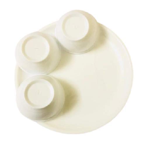 Image of Unbreakable Round Microwave Safe Full Dinner Plates (Set of 4 Plates & 4 Bowls)