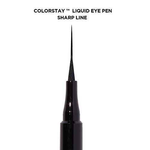 Image of REVLON Colorstay Sharp Line Liquid Eye Pen, 24 HRS, Waterproof, Smudge & Transfer Proof, Blackest Black