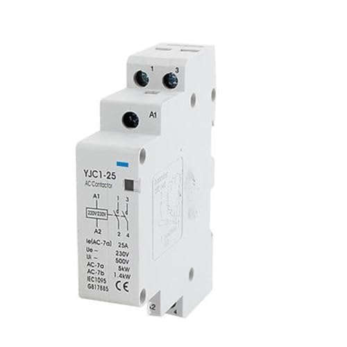 Contacteur CA YJC125 220V sur rail DIN 35mm pour tableau électrique
