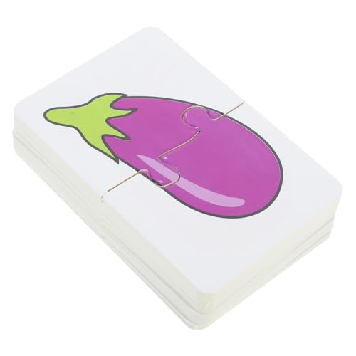 GALPADA Lernkarten Obst Und Gemüsekarten Für Junge Mädchen Pädagogische Karte Aus Tragbare Kinderspielkarten Fördert Beobachtungsgabe Gedächtnis Und Fantasie