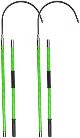 High Voltage Rescue Hook - Insulated Emergency Rods for Electrocution Safety, Detachable 10ft, 6ft, 5ft, 3ft Lengths, Essential Electrical Splicing Tools for First Responders