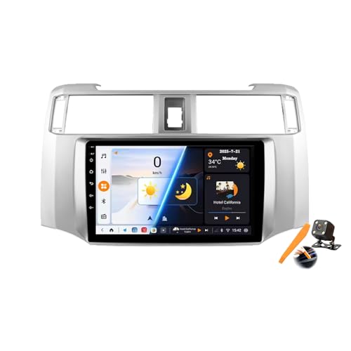 YLOXFW Android 15.0WI2 DinԍڃXeIKp 4Runner 2009-2019 GPS Navigation 9C`^b`XN[Cz}`fBArfIv[[FM BTM@  Carplay 4 G 5 G 