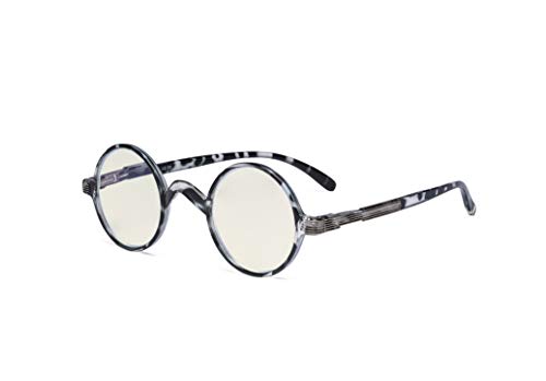 Image of Eyekepper Reading Glasses for Women Men, Blue Light Readers Round | Womens Circle Computer Cheaters, Mens Ladies UV /Bluelight Blocking Reader Eyeglasses,All-Day Comfort Spring Hinges for Screen