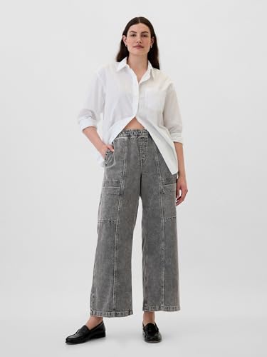 Image of Gap Women's Wide Leg Pull on Utility Pant