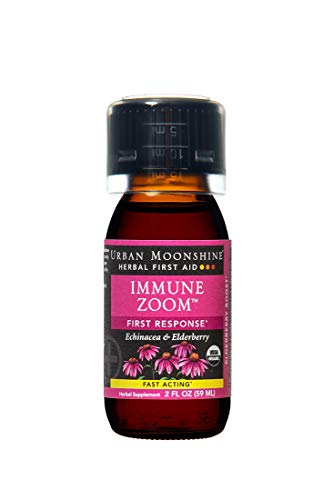 Urban Moonshine Immune Zoom | Herbal First Aid Supplement with Echinacea & Elderberry | Fast-Acting First Response | 2 FL OZ (Pack of 1)