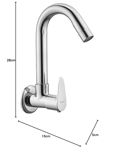 Image of CLINTON Kitchen Sink Cock with 360 Degree Swivel Spout | Sink Tap | Kitchen Faucet | Tap for Sink (Vignet)
