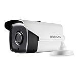 Hikvision 2MP 6MM Outdoor Wired 1080p Bullet Camera HD Video Output & EXIR IP66 Weatherproof CCTV Camera [DS-2CE1AD0T-IT1F]+ USEWELL BNC/DC,-White