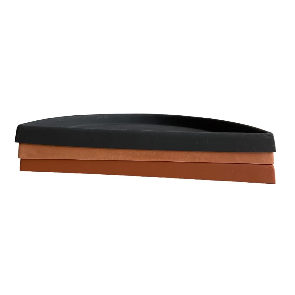 GARDENITALIA Garden Italia Vasi Sottovaso a Muro in Resina LMR 75 cm. Interno 76 x 39 in Resina Colore Terracotta Made in Italy per Esterni - infrangibile - Resistente al Gelo - Robusto