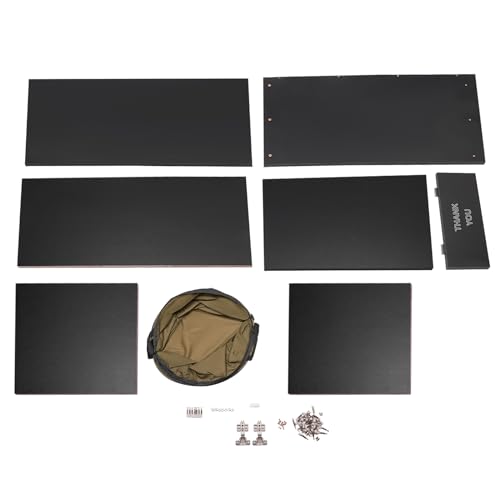 Caneca de basura de madera rectangular ecológica 30 L miniatura 3
