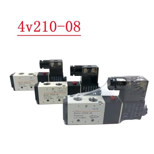 Vanne magnétique d'air 24V type Airtac 4V210-08 avec raccords 4mm