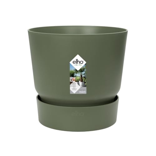 Elho Greenville Round 30cm Vasi per Piante - Leaf Green