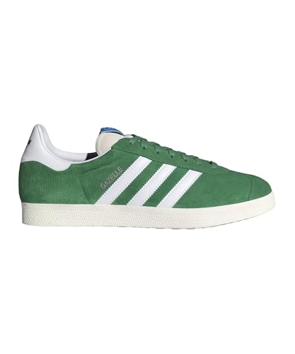 Image of adidas Gazelle Men's Sneakers, Preloved Green /Cloud White /Core White, Size 4.5