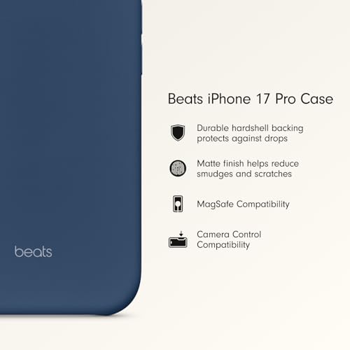 Beats iPhone 17 Pro Case with MagSafe & Camera Control, Matte Finish, Microfiber Lining – Bedrock Blue - image 2