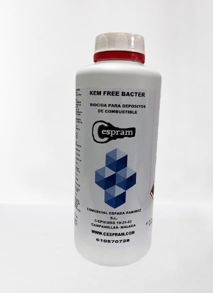 CESPRAM, Aditivo bactericida para depósitos de combustible diesel y tanques de almacenamiento. Kem free bacter. 1L